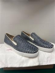 PIK BOAT FLAT PYTHON DENIM/GG BLUE/SILVER